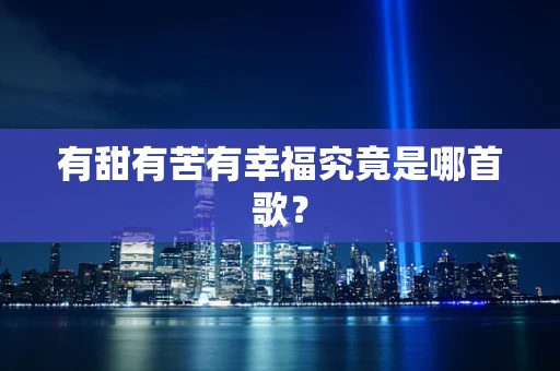 有甜有苦有幸福究竟是哪首歌？