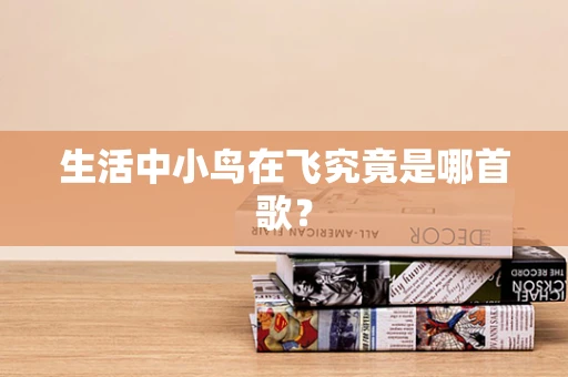 生活中小鸟在飞究竟是哪首歌？