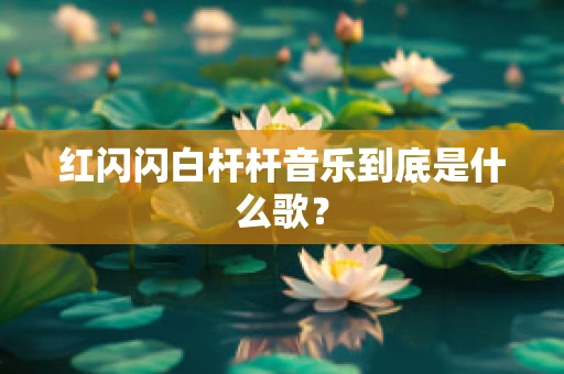 红闪闪白杆杆音乐到底是什么歌？
