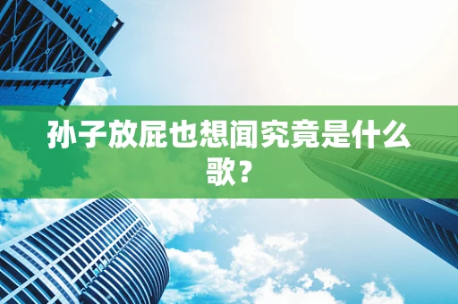 孙子放屁也想闻究竟是什么歌？