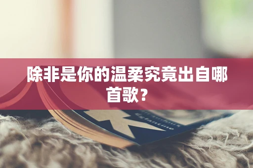 除非是你的温柔究竟出自哪首歌？