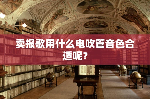 卖报歌用什么电吹管音色合适呢？
