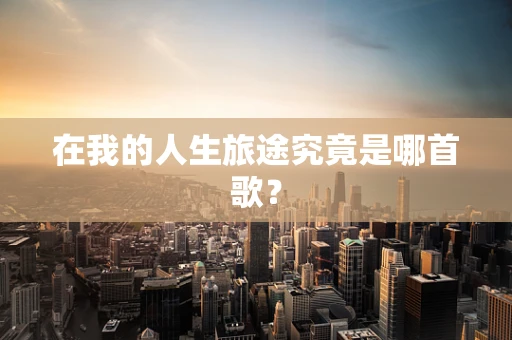 在我的人生旅途究竟是哪首歌？