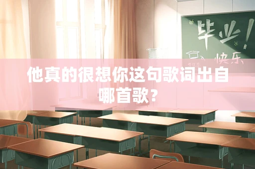 他真的很想你这句歌词出自哪首歌？