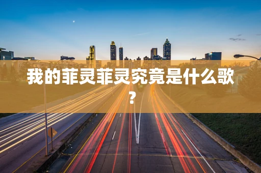 我的菲灵菲灵究竟是什么歌？