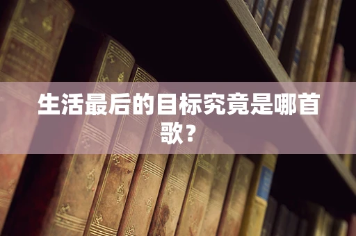 生活最后的目标究竟是哪首歌？