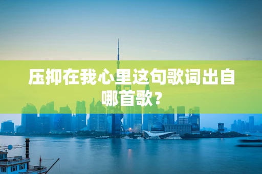 压抑在我心里这句歌词出自哪首歌？