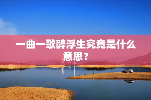 一曲一歌醉浮生究竟是什么意思？