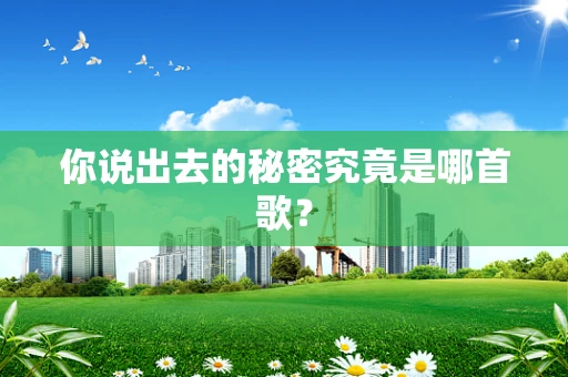 你说出去的秘密究竟是哪首歌？