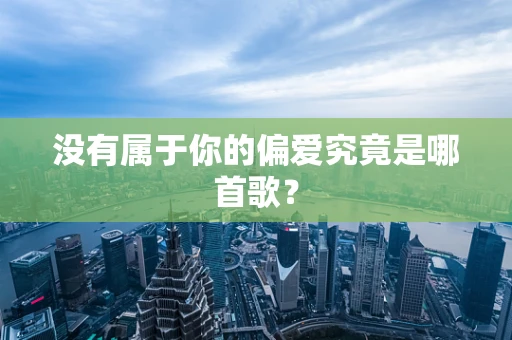 没有属于你的偏爱究竟是哪首歌？