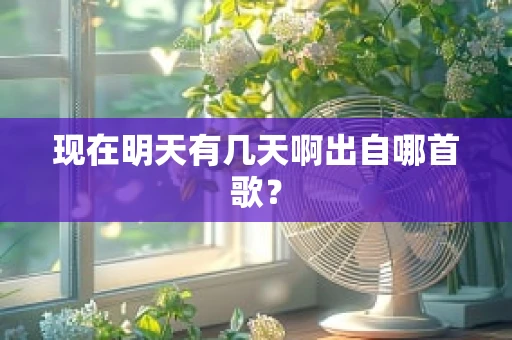 现在明天有几天啊出自哪首歌？