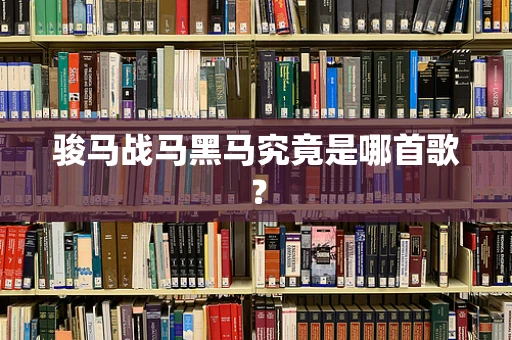骏马战马黑马究竟是哪首歌？