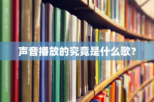 声音播放的究竟是什么歌？