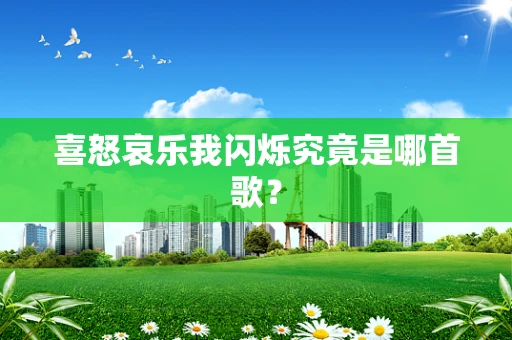喜怒哀乐我闪烁究竟是哪首歌？