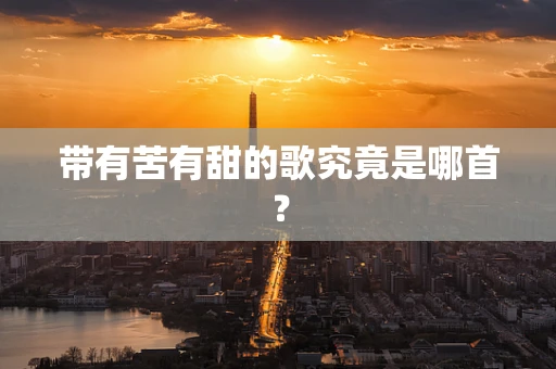 带有苦有甜的歌究竟是哪首？